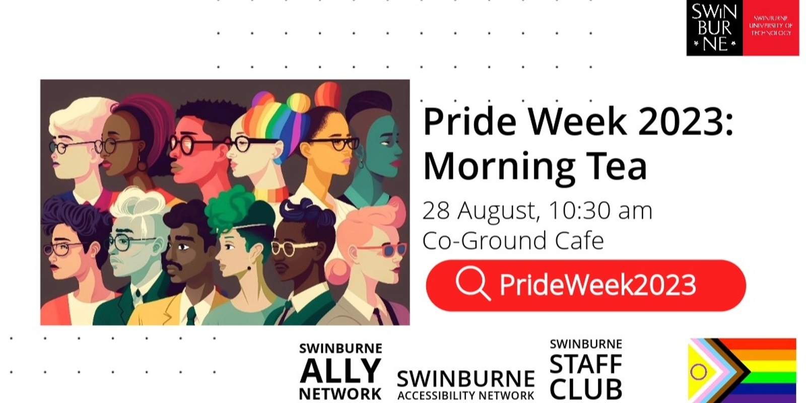 Banner image for Morning Tea for Pride Week 2023