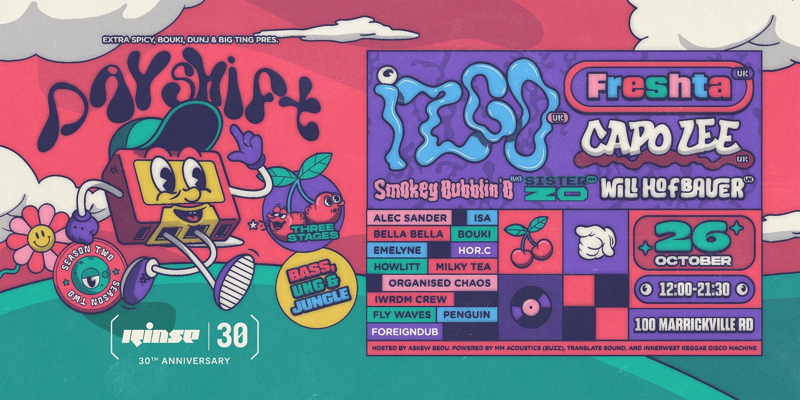 Banner image for [SOLD OUT] Dayshift feat. IZCO (UK), Capo Lee (UK), Smokey Bubblin' B (UK) + more