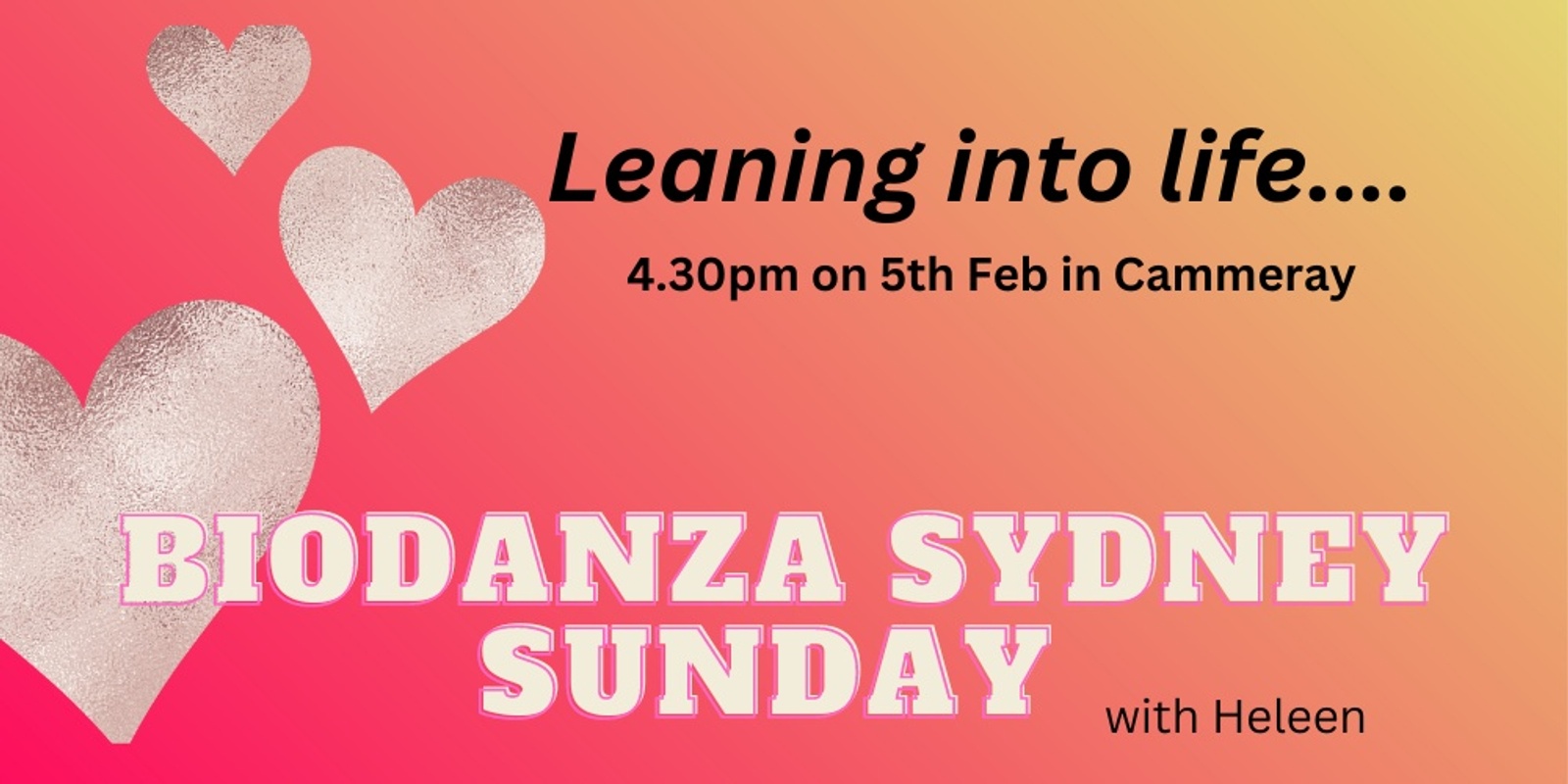 Banner image for Biodanza Sydney Sunday