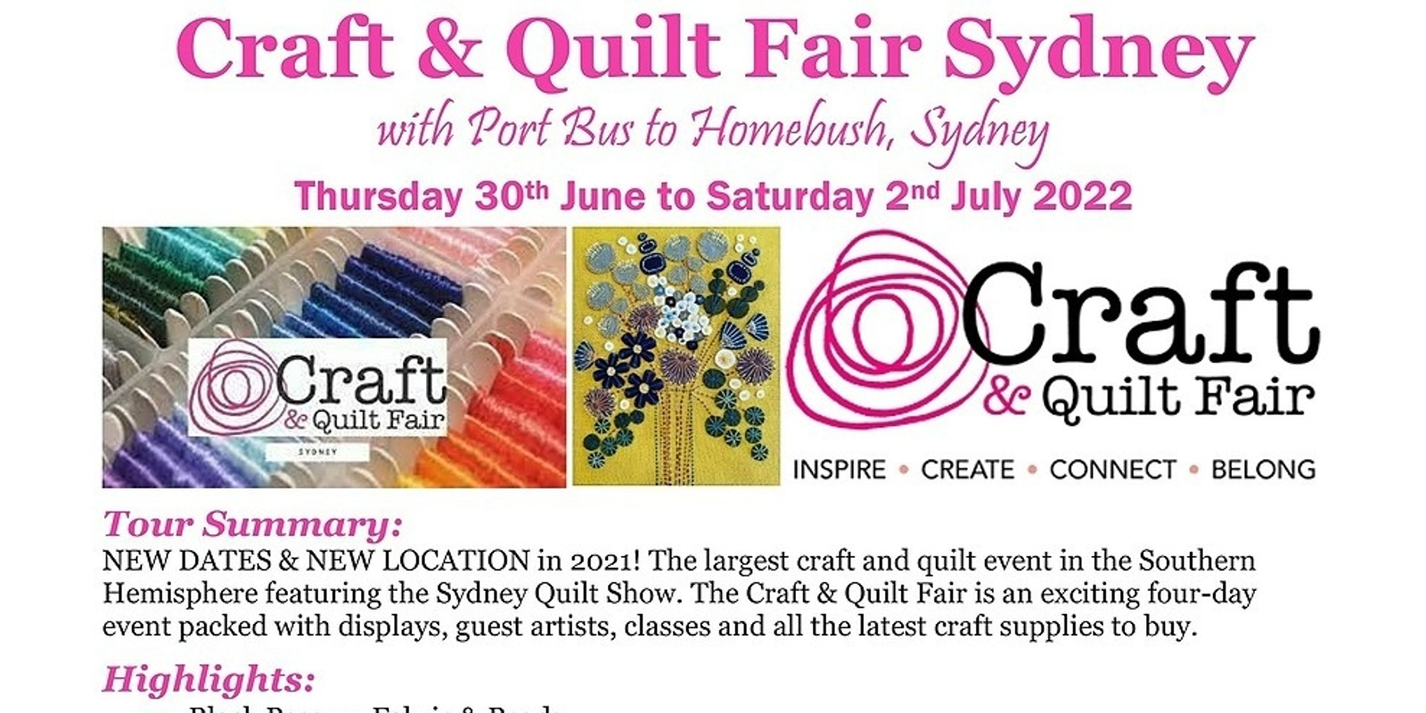 Banner image for Craft & Quilt Fair Sydney