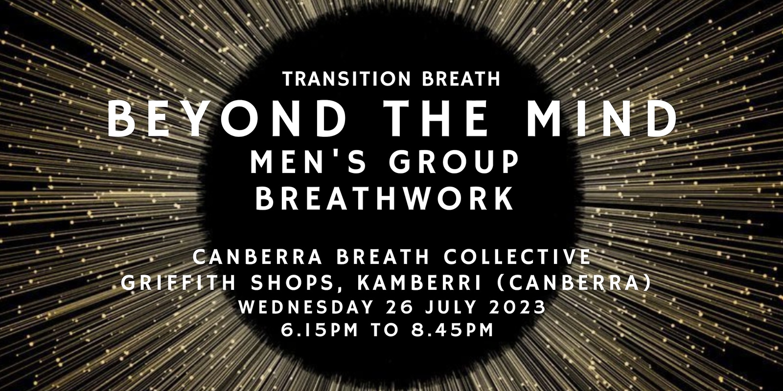 Banner image for Beyond the mind: A men's group breathwork gathering