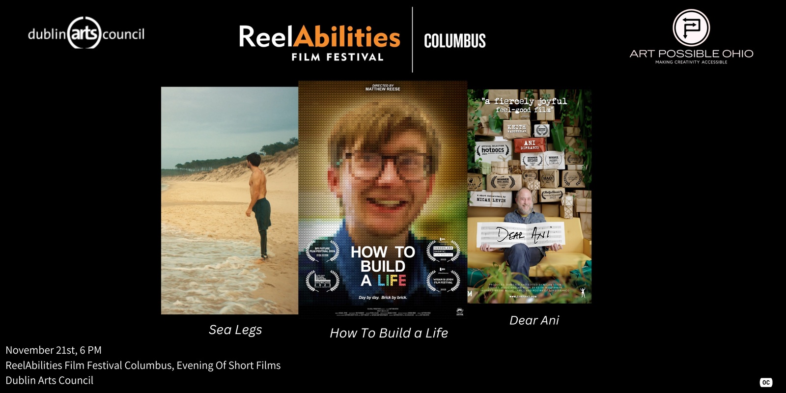 Banner image for  ReelAbilities Film Festival Columbus Presents: An Evening of Short Films