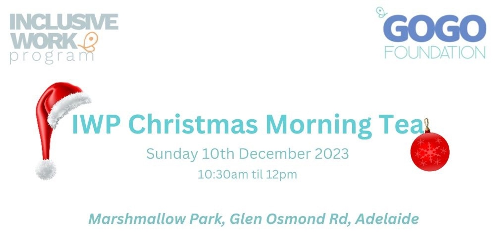 Banner image for GOGO Foundation IWP Christmas Morning Tea - Cancelled due to poor weather
