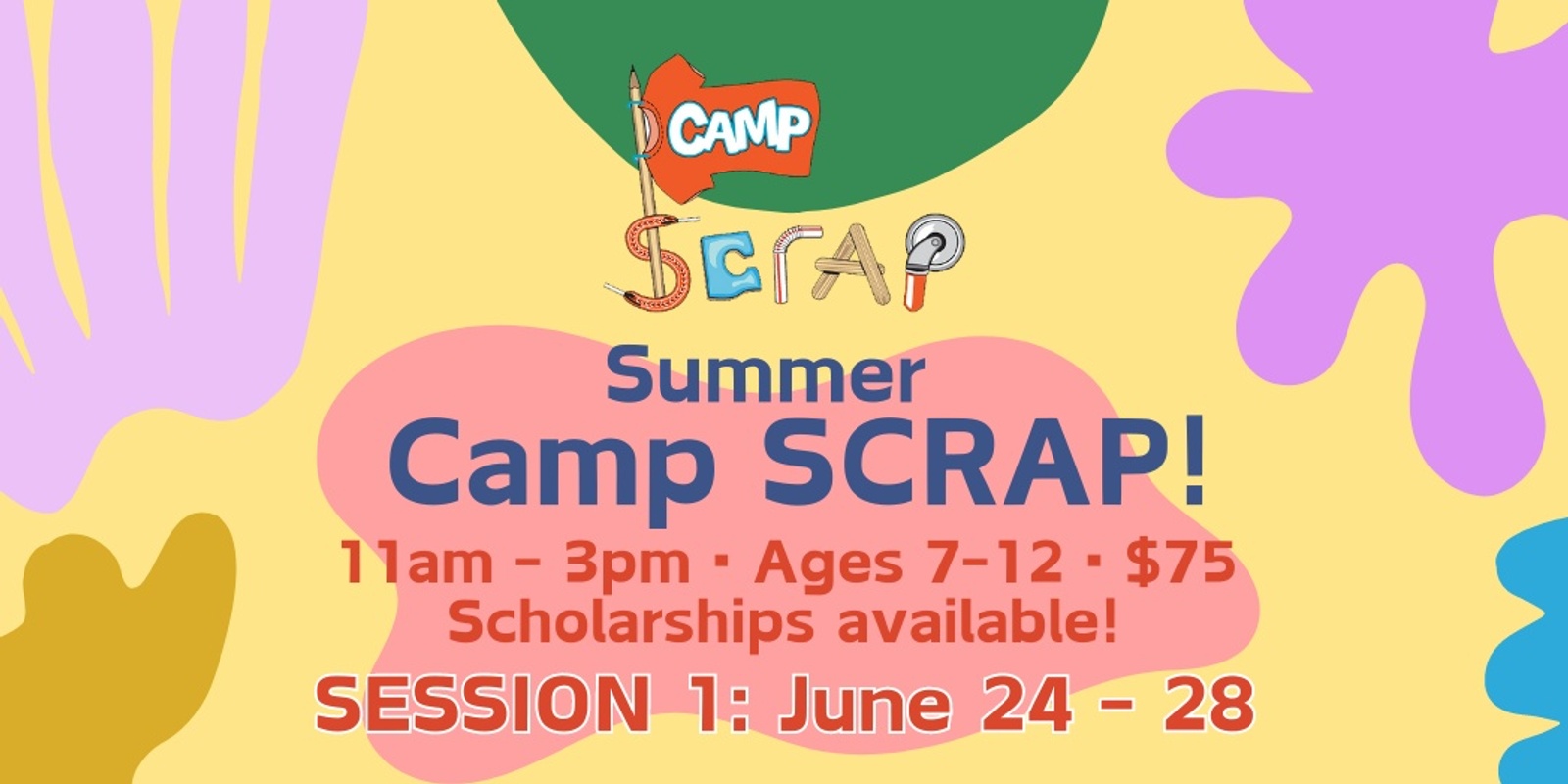 Banner image for Camp SCRAP: Marbles, Models, & Mechanisms • Mon, June 24 - Fri, June 28