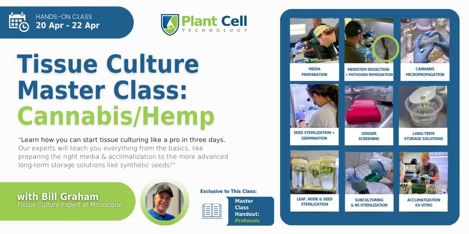 Banner image for Tissue Culture Master Class: Cannabis