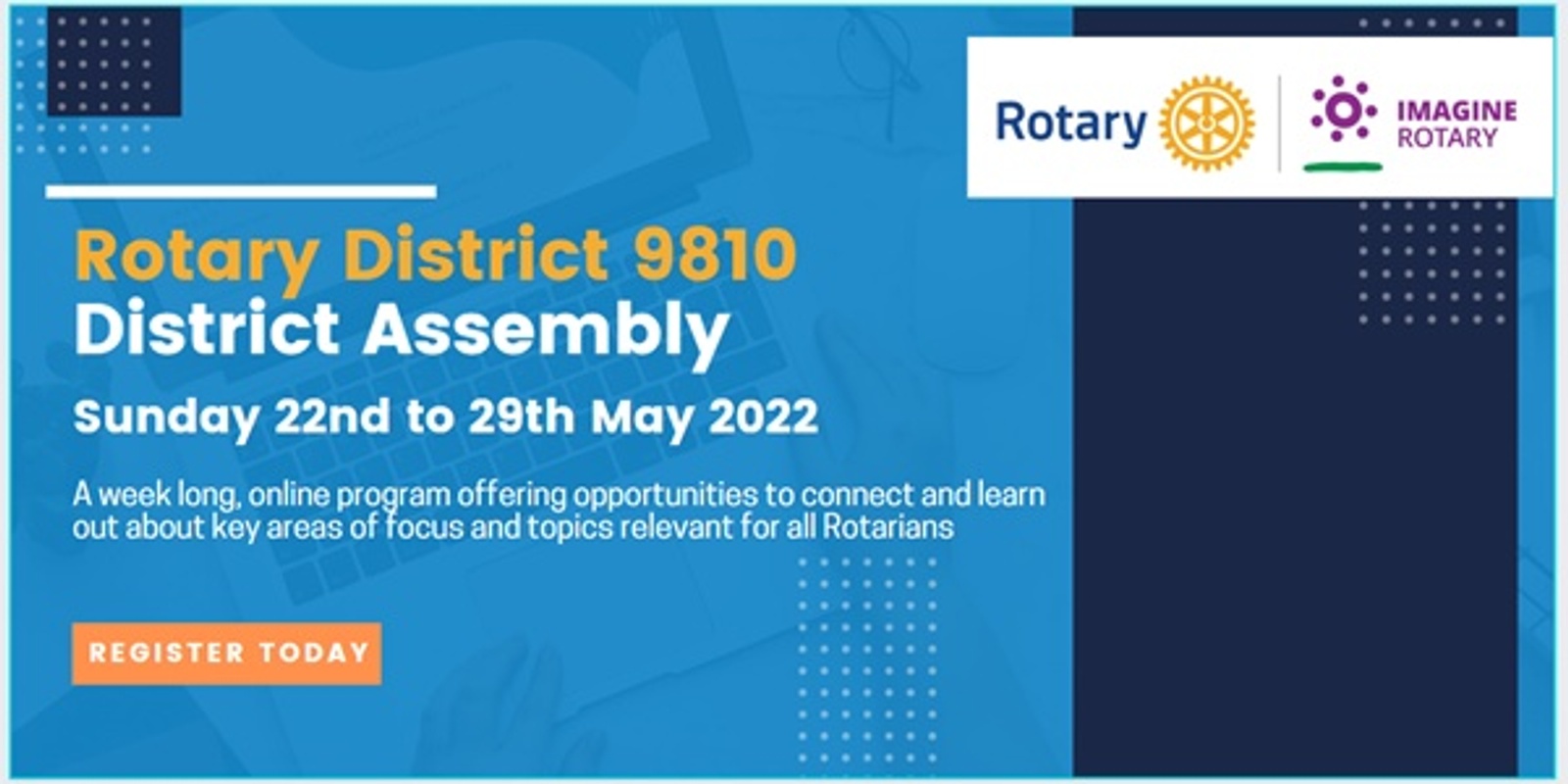 Banner image for Rotary District 9810 District Assembly 2022