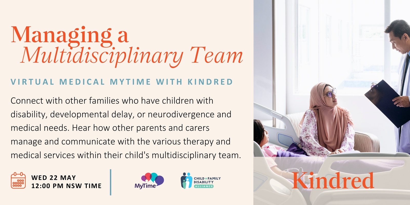 Banner image for Managing a Multidisciplinary Team: Virtual Medical MyTime with Kindred