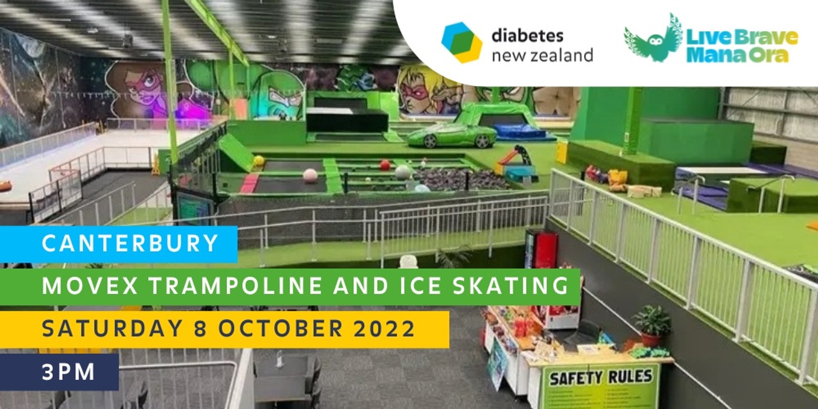 Banner image for Movex Trampoline And Ice Skating - Diabetes NZ Canterbury Youth All Ages