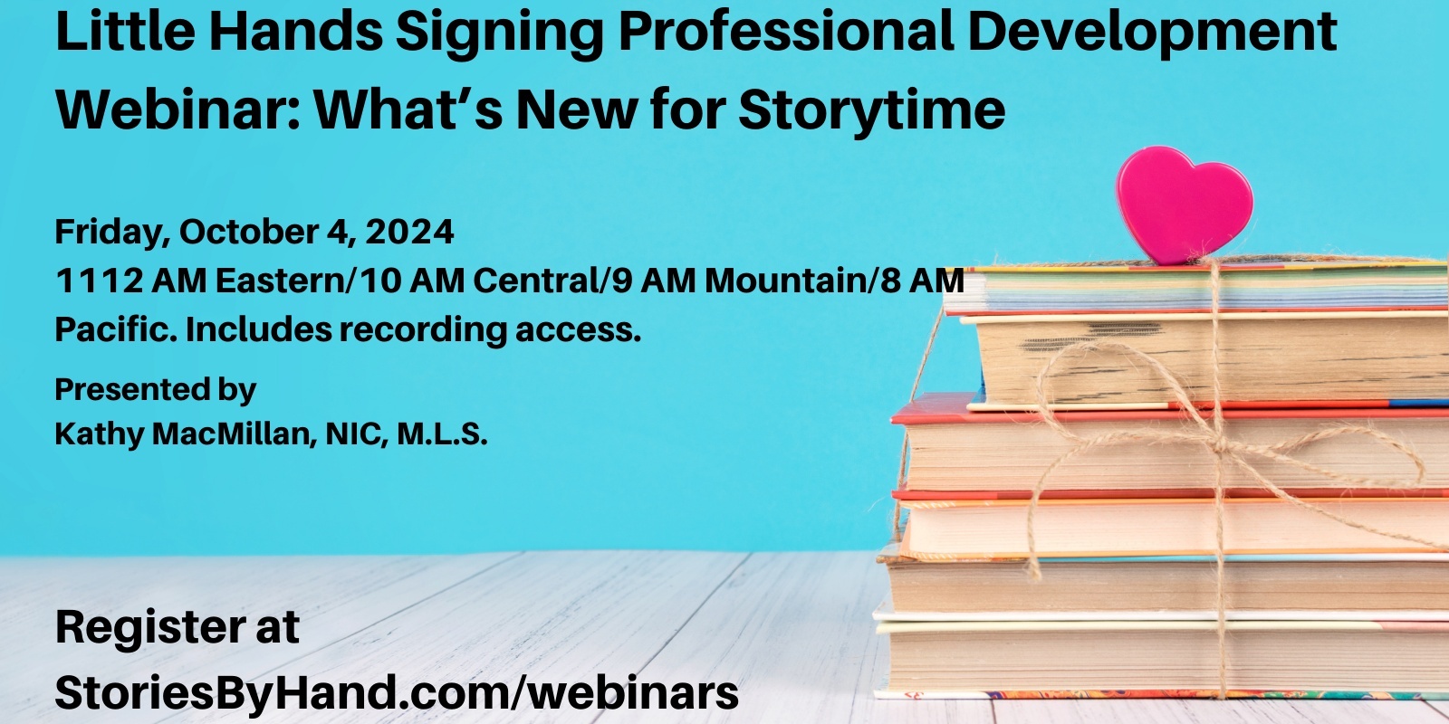 Banner image for Little Hands Signing Professional Development: What's New for Storytime