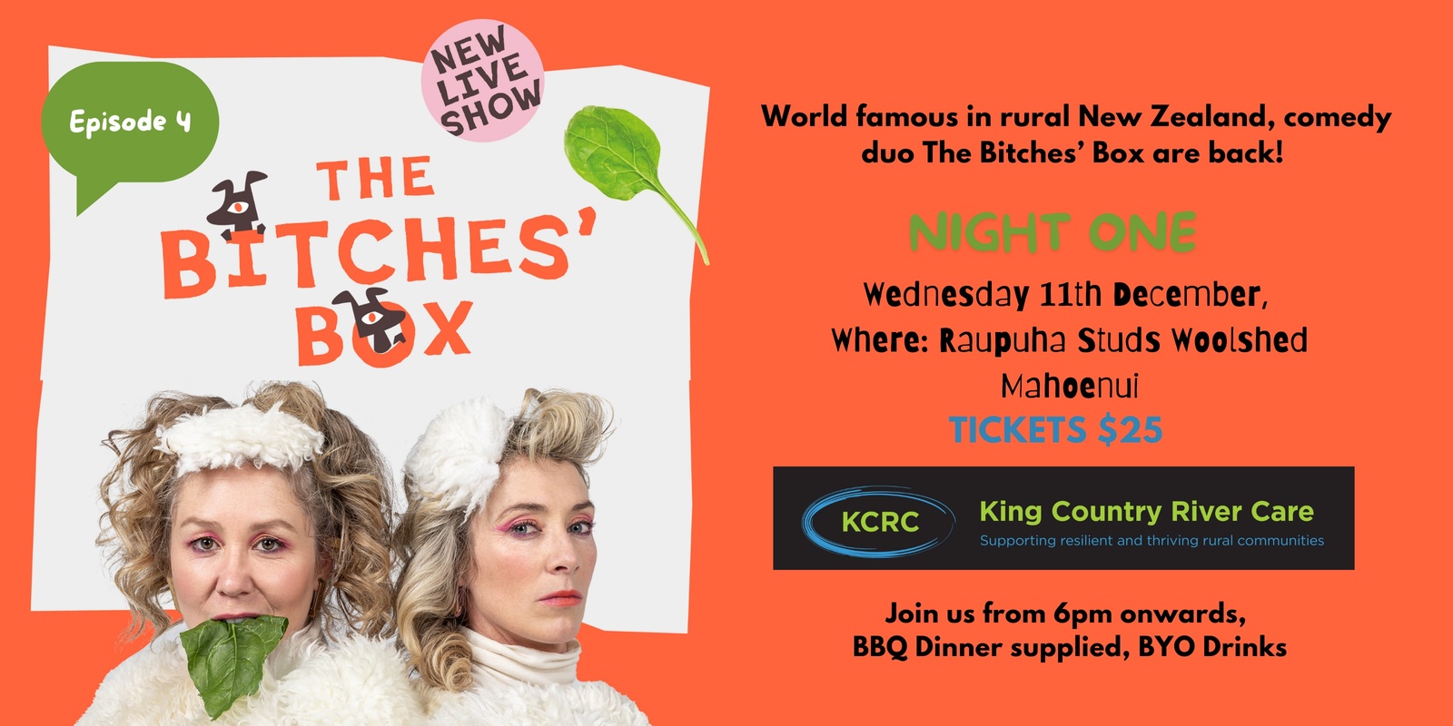 Banner image for King Country River Care - The Bitches Box - Episode 4 (Night One!)