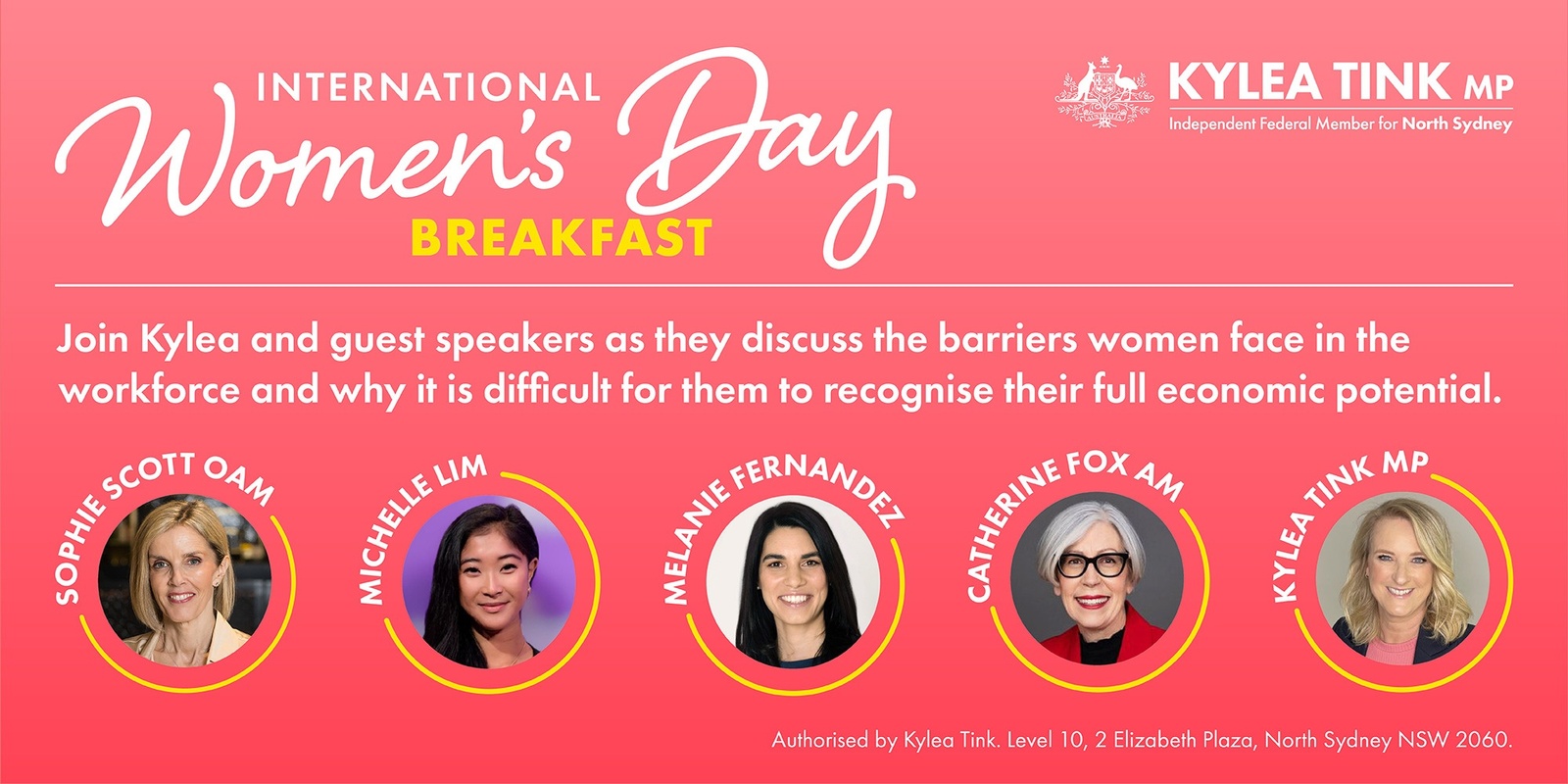 Banner image for International Women's Day Breakfast 2024