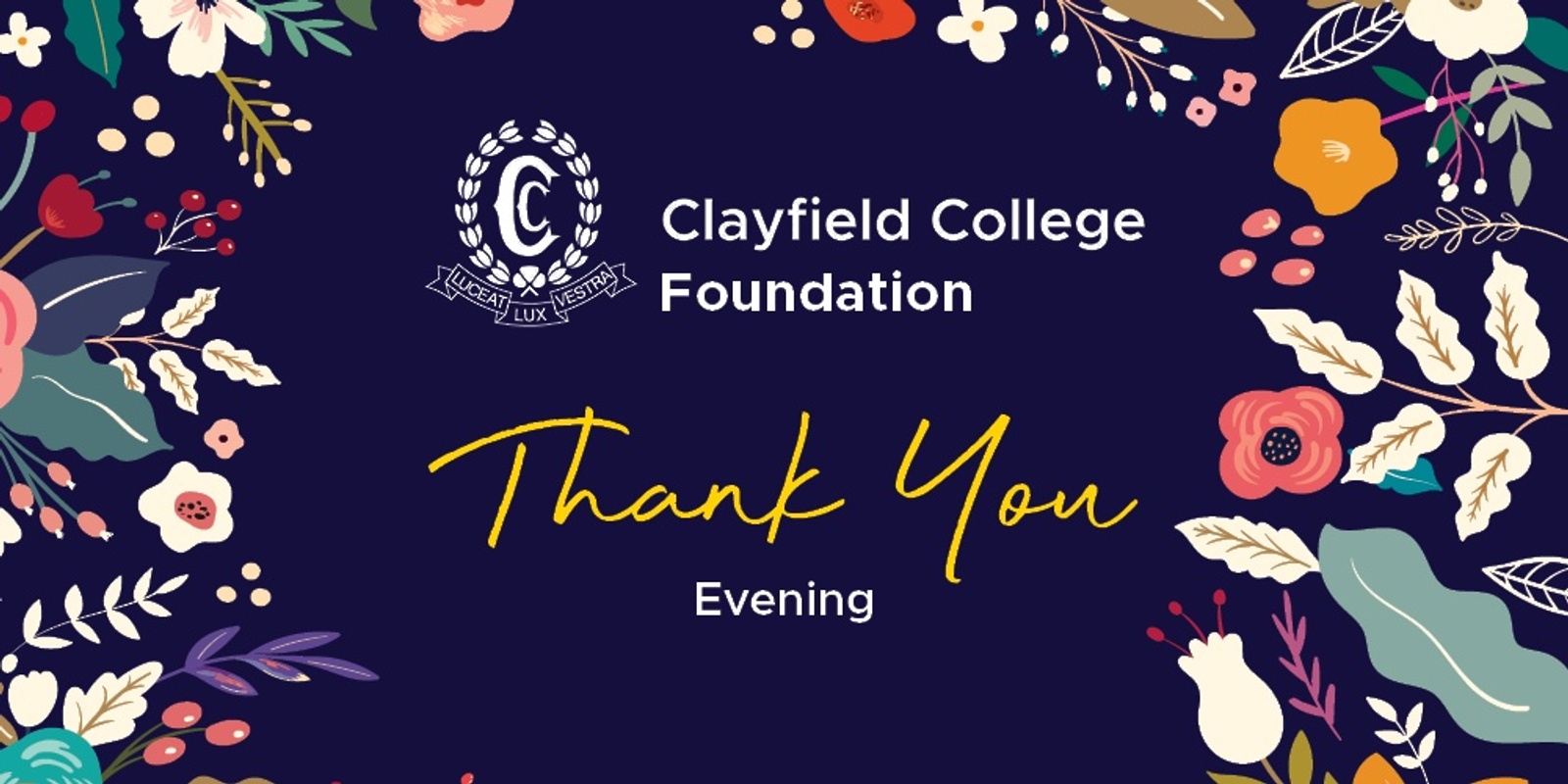 Banner image for Clayfield College Foundation Thank You Evening