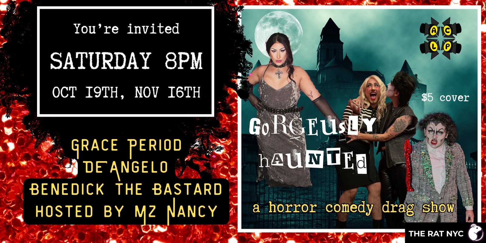 Banner image for Gorgeously Haunted: a comedy horror drag show