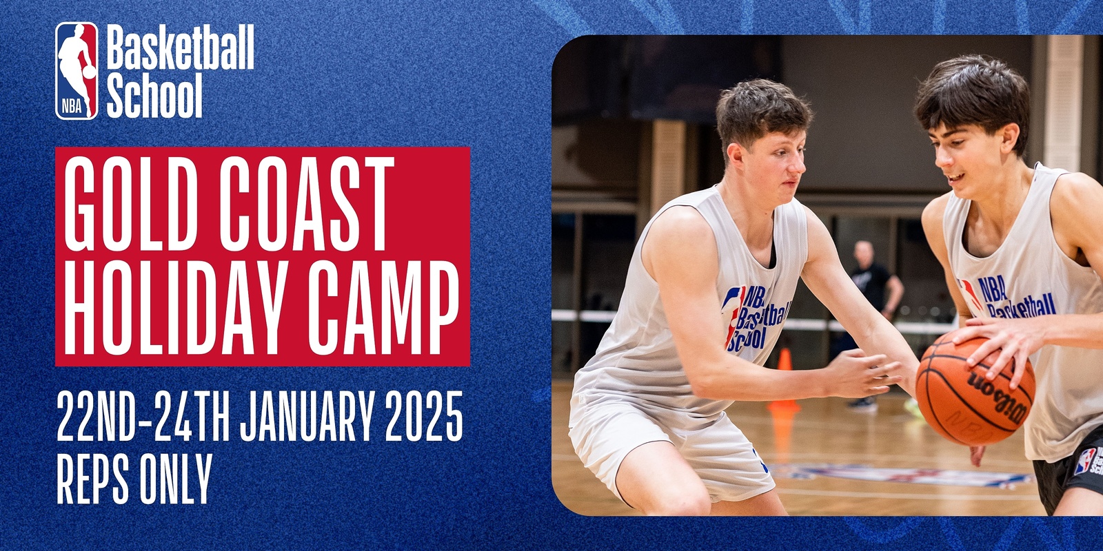 Banner image for Jan 22nd-24th 2025 Multi Skill Holiday Camp (Reps Only) in Gold Coast NBA Basketball School Australia