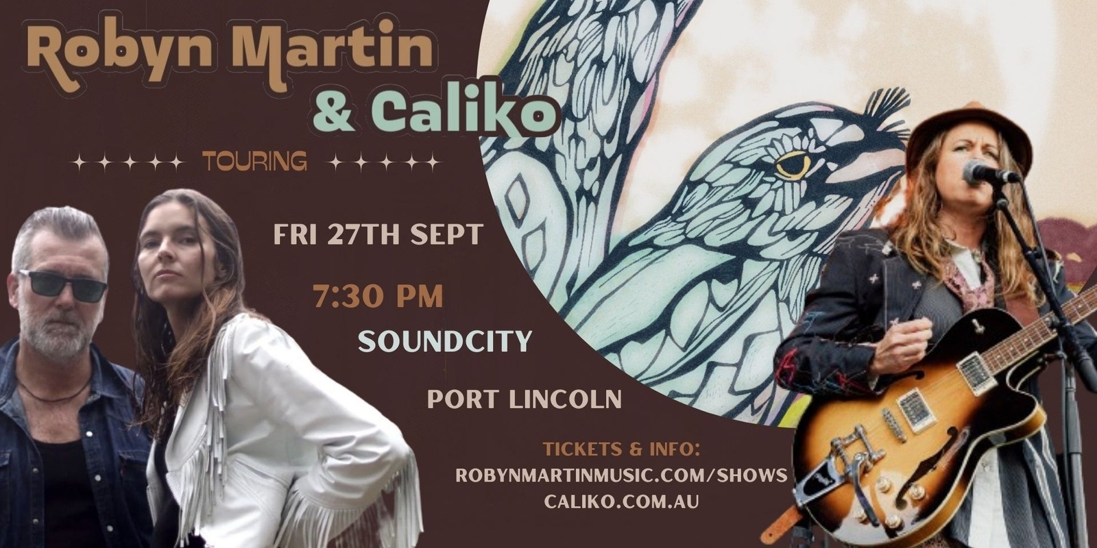 Banner image for Robyn Martin & Caliko at Soundcity