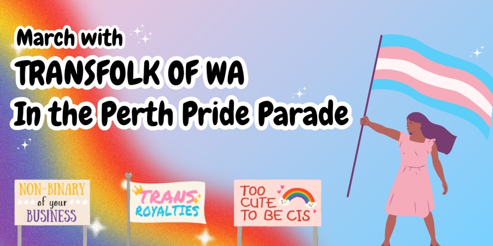 Banner image for Join TransFolk in the Perth Pride Parade 2024