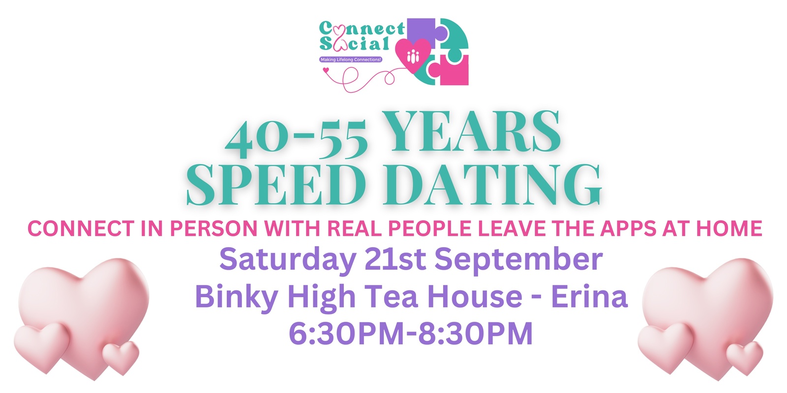 Banner image for 40-55 years Speed Dating 