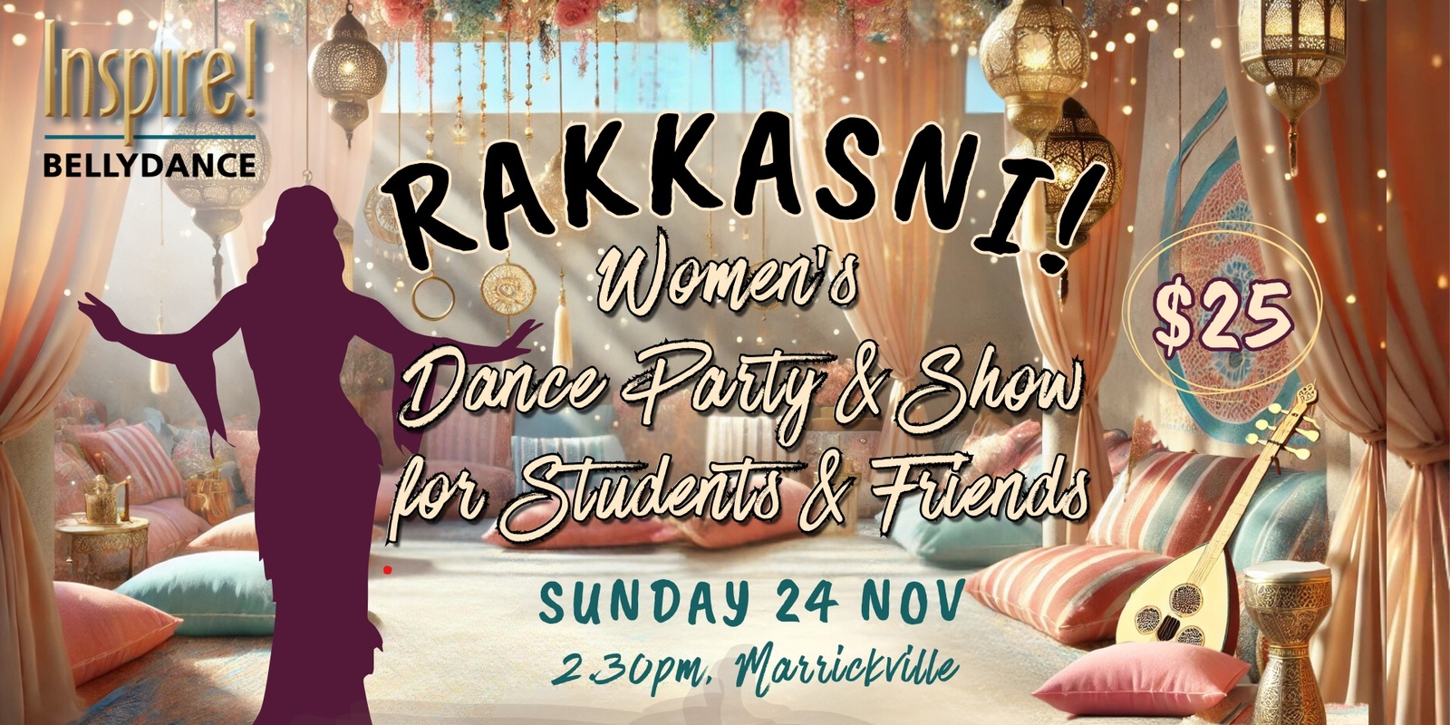 Banner image for Rakkasni! Inspire Bellydance Women's Party