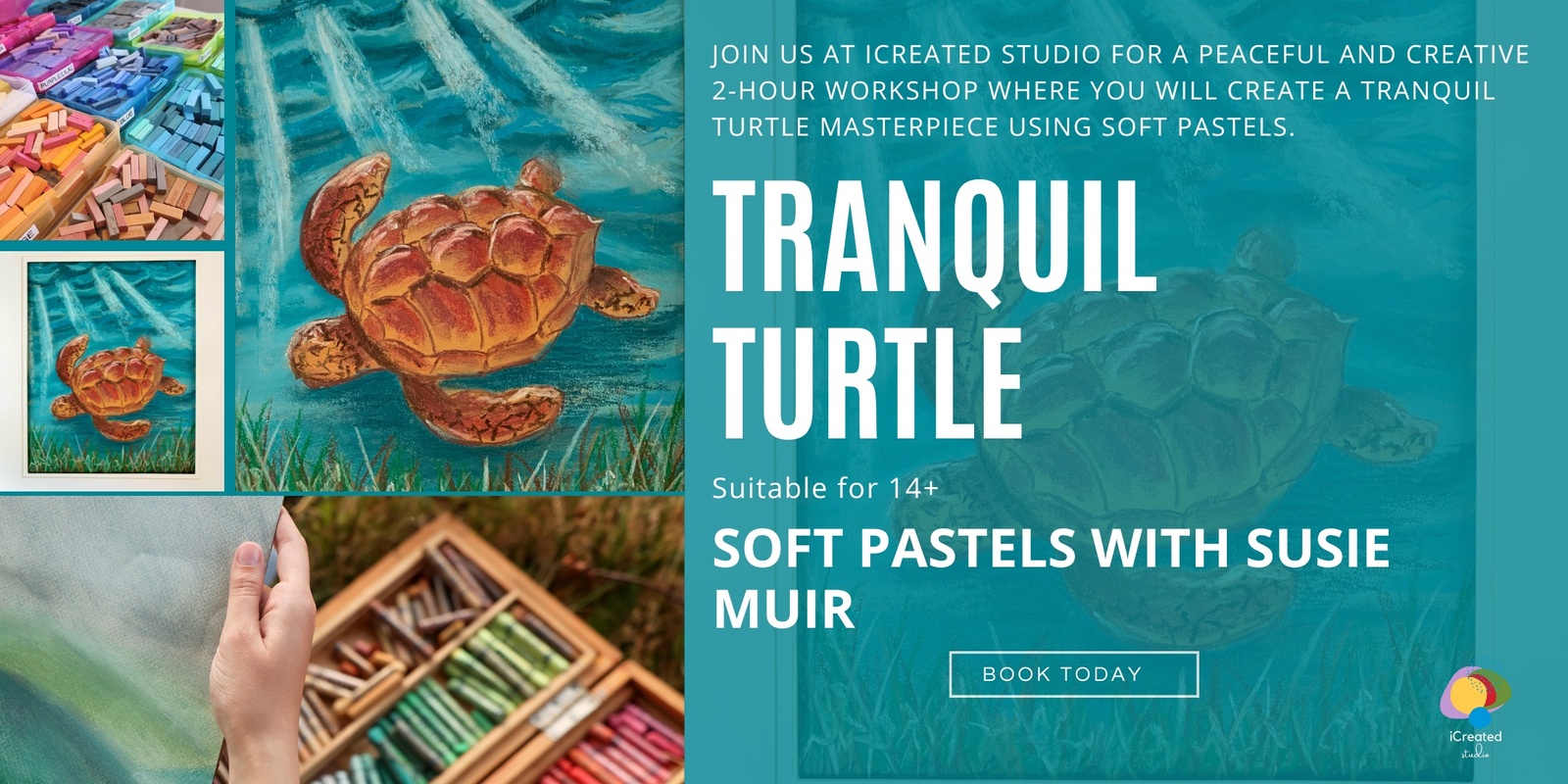 Banner image for Tranquil Turtle - Soft Pastels Workshop