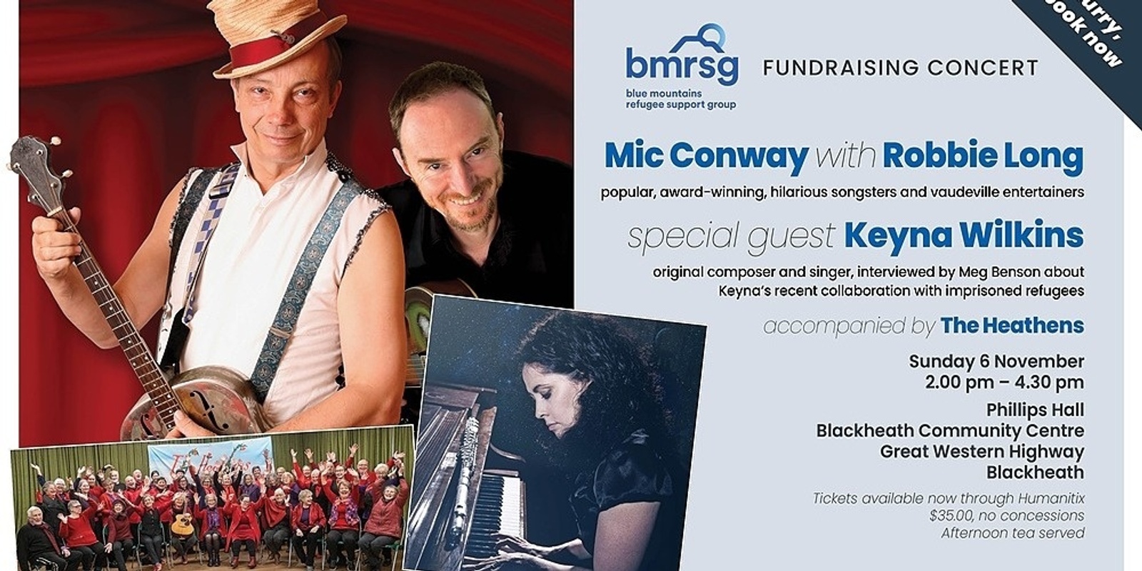 Banner image for Mic Conway with Robbie Long, Keyna Wilkins & The Heathens
