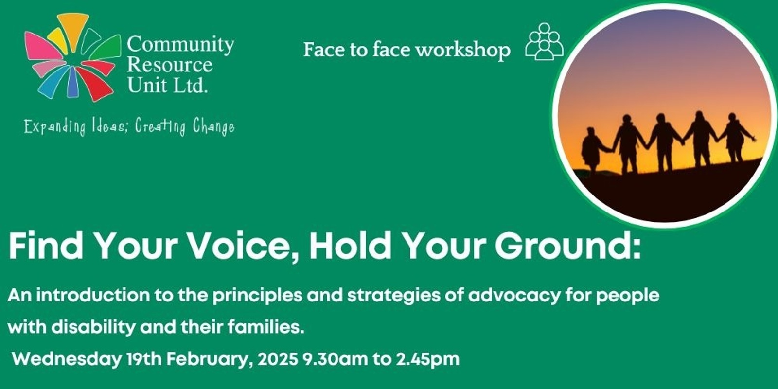 Banner image for Find Your Voice, Hold Your Ground Brisbane workshop February 2025