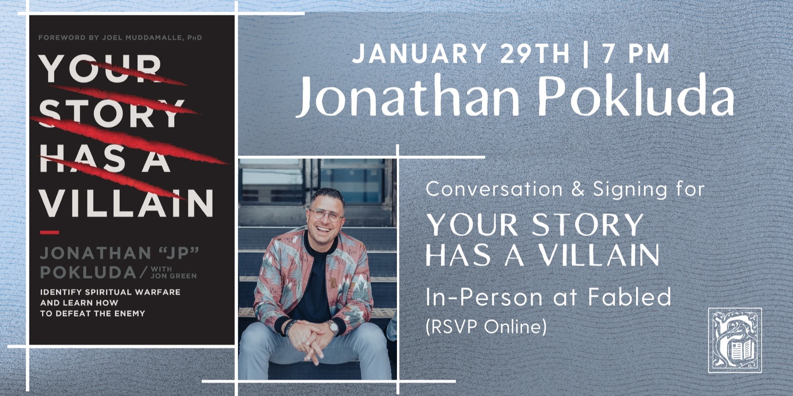 Banner image for Jonathan Pokluda Discusses Your Story Has A Villain