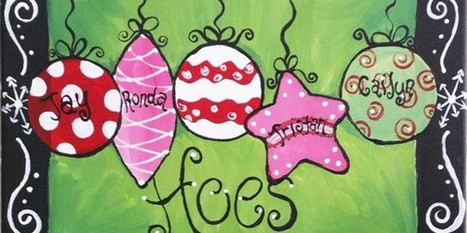 Banner image for Christmas Theme Paint'n'Sip - Adult & Children  (All art materials and light finger food provided)