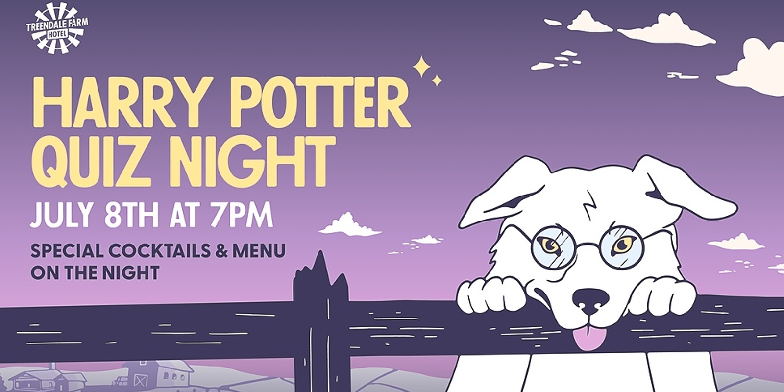 Banner image for Harry Potter Quiz night at the Farm