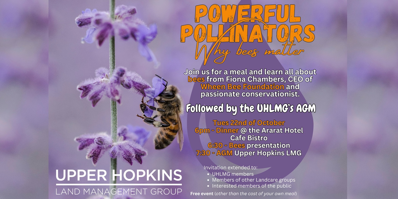 Banner image for Powerful Pollinators: Why bees matter & UHLMG AGM