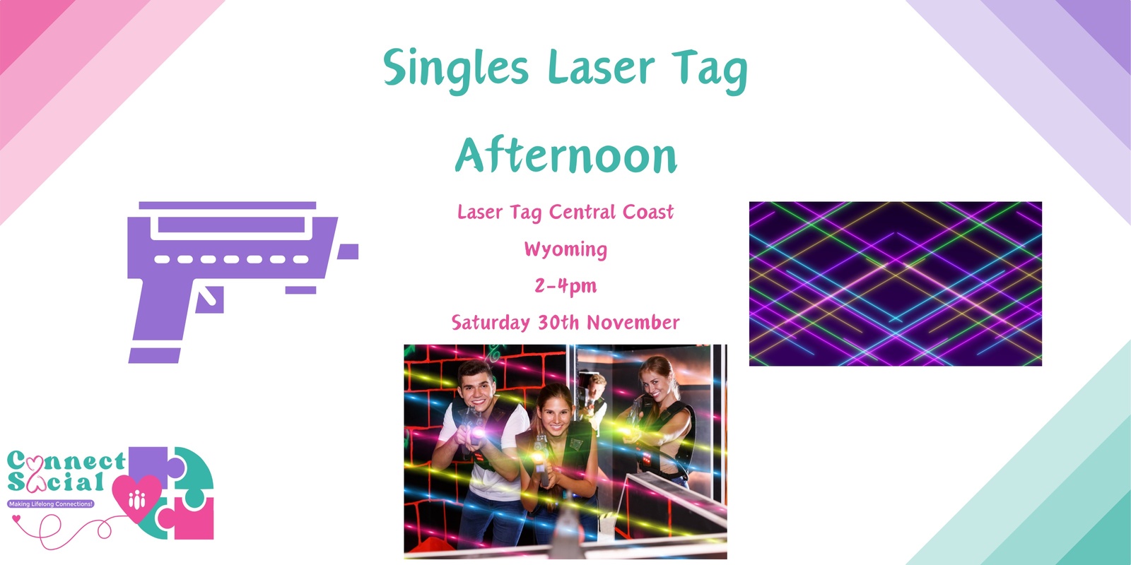 Banner image for Singles Laser Tag Afternoon 