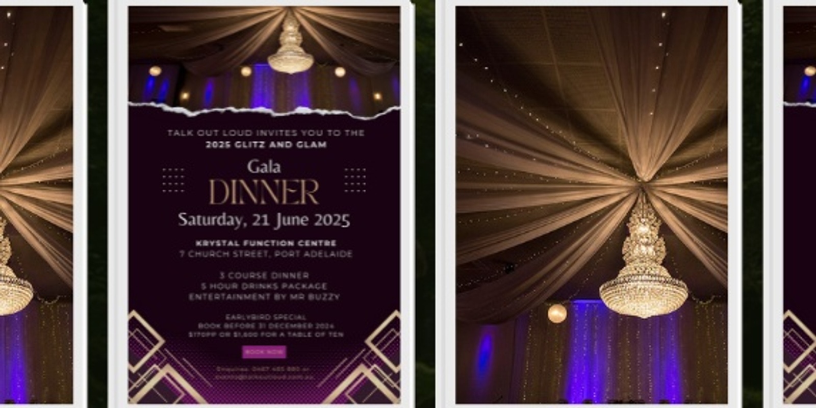 Banner image for 2025 TALK OUT LOUD GALA DINNER