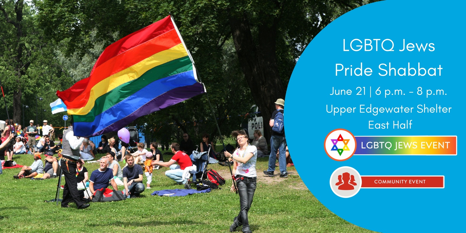Banner image for LGBTQ Jews Pride Shabbat