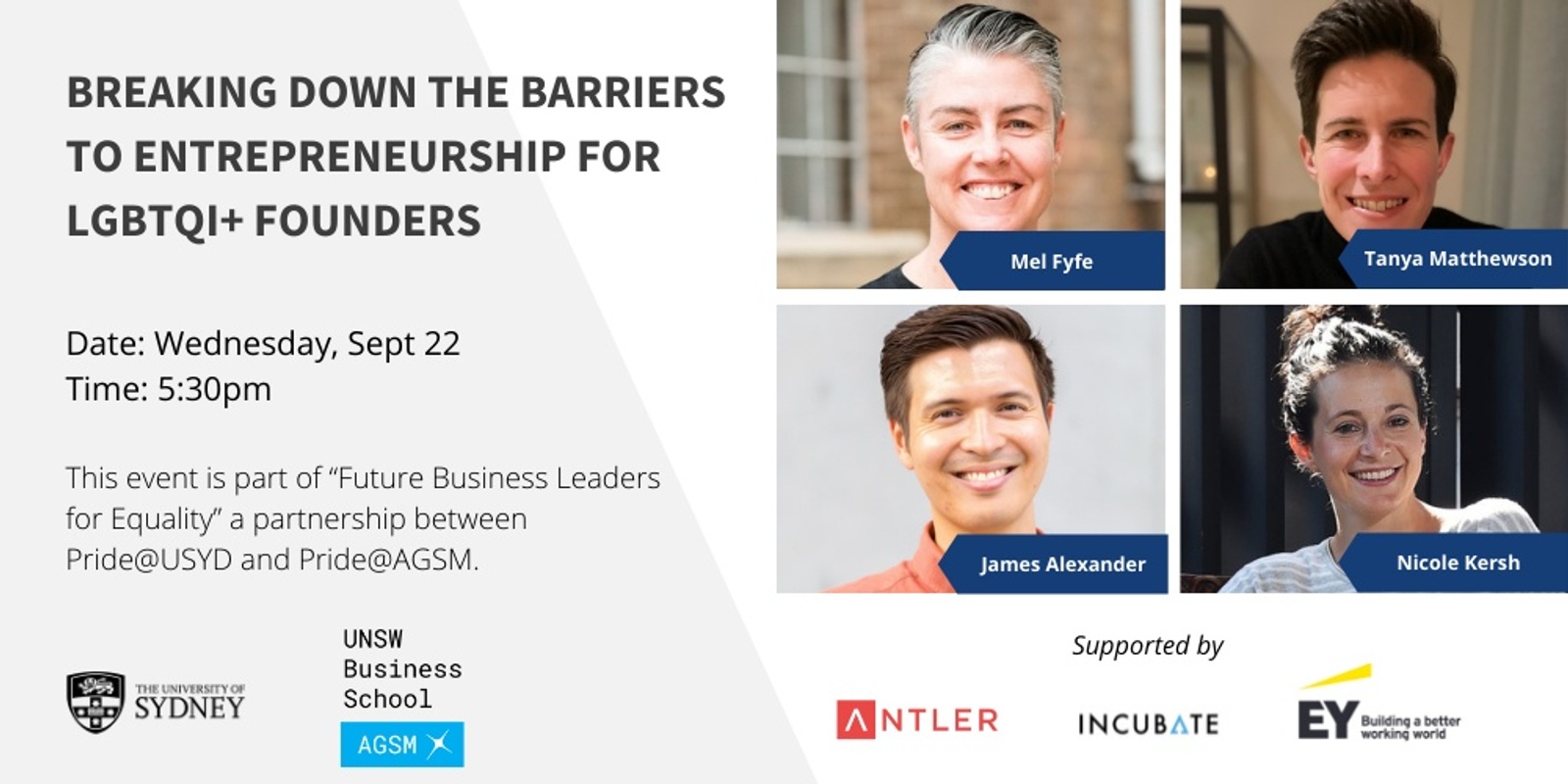 Banner image for Breaking down the barriers to entrepreneurship for LGBTQI+ founders
