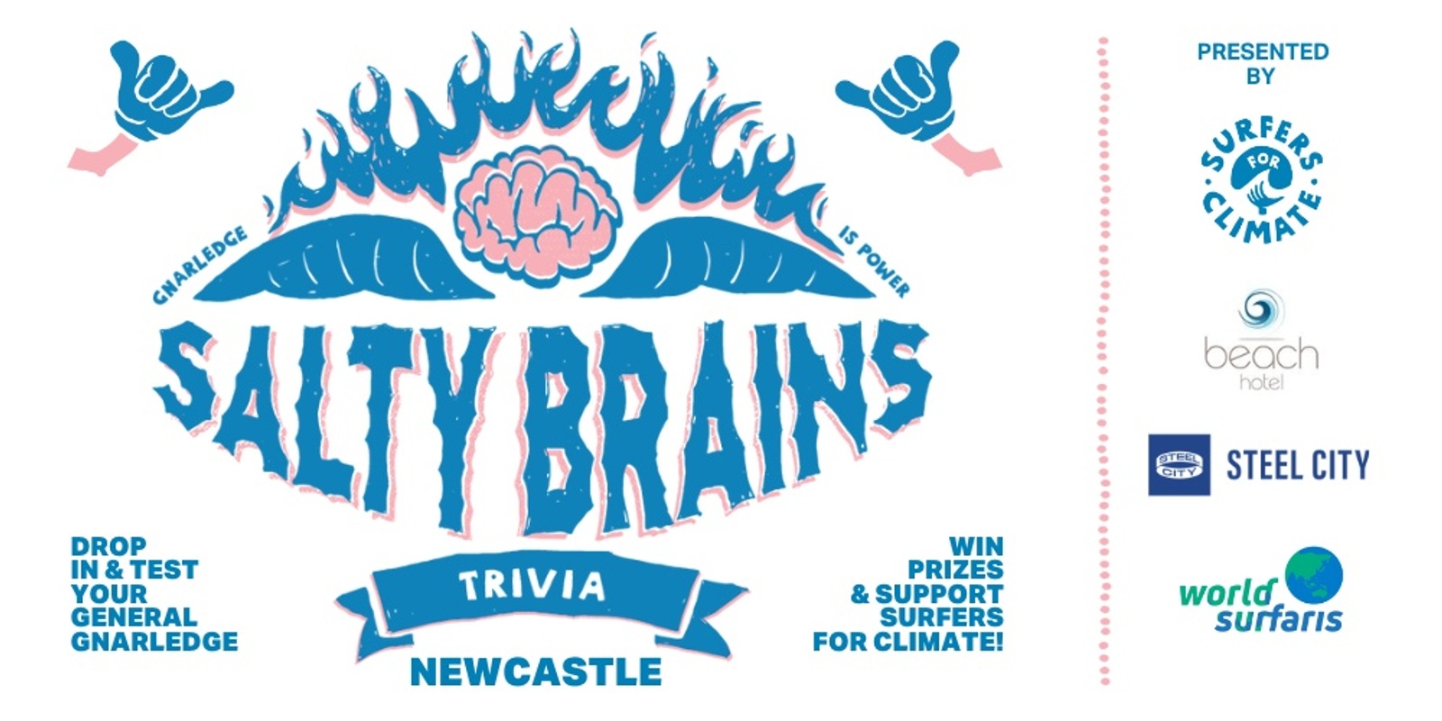 Banner image for Salty Brains Trivia at The Beach Hotel Merewether