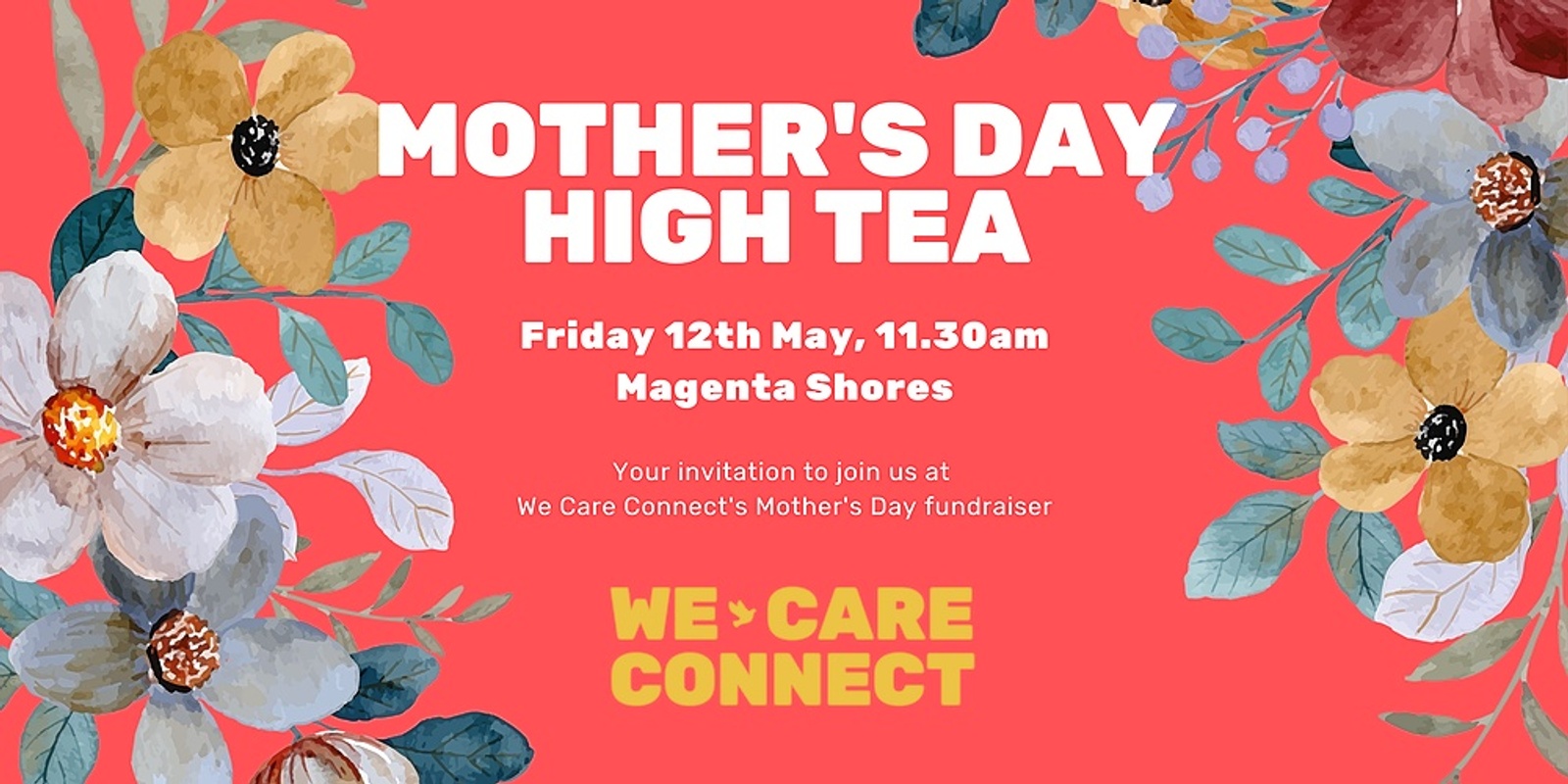 Banner image for We Care Connect Mother's Day High Tea 2023