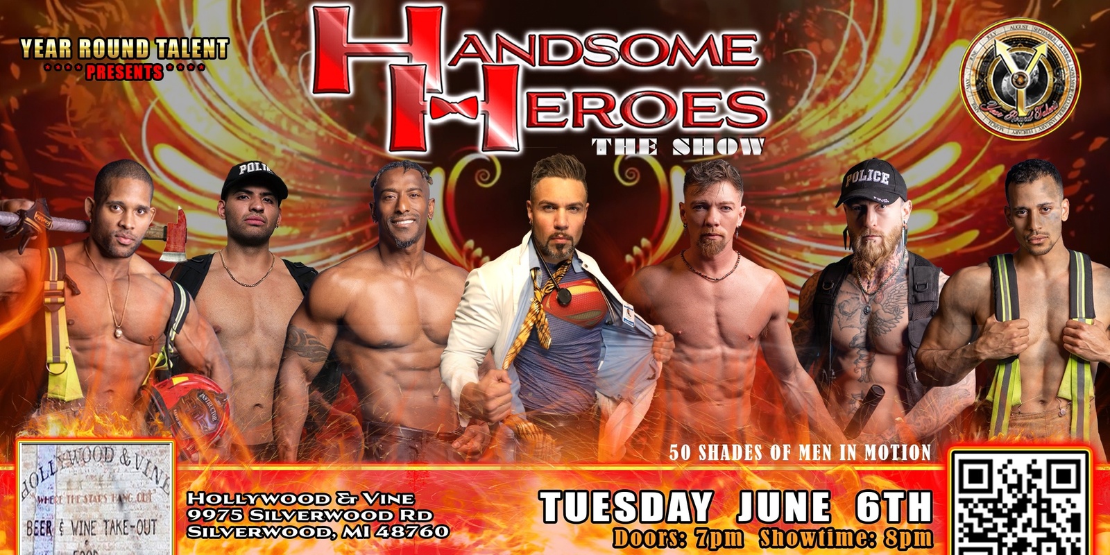 Banner image for Silverwood, MI - Handsome Heroes The Show: The Best Ladies Night' Out of All Time!