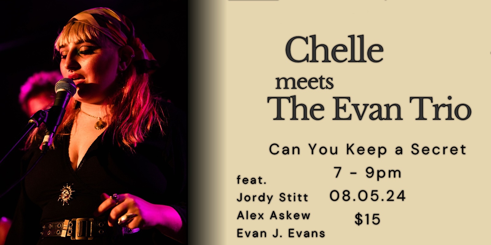 Banner image for Chelle Meets The Evan Trio