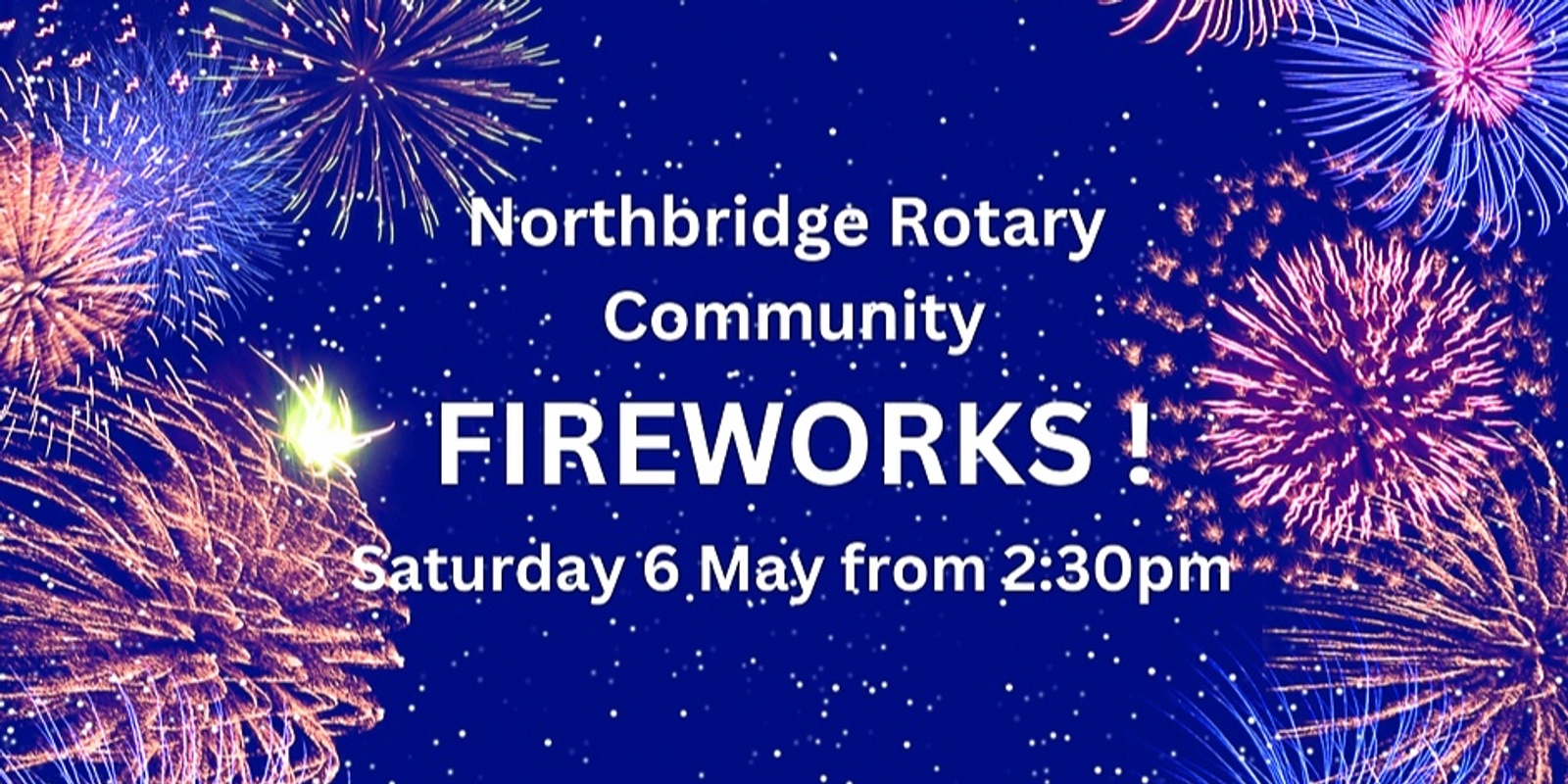 Banner image for Northbridge Rotary Community Fireworks 2023