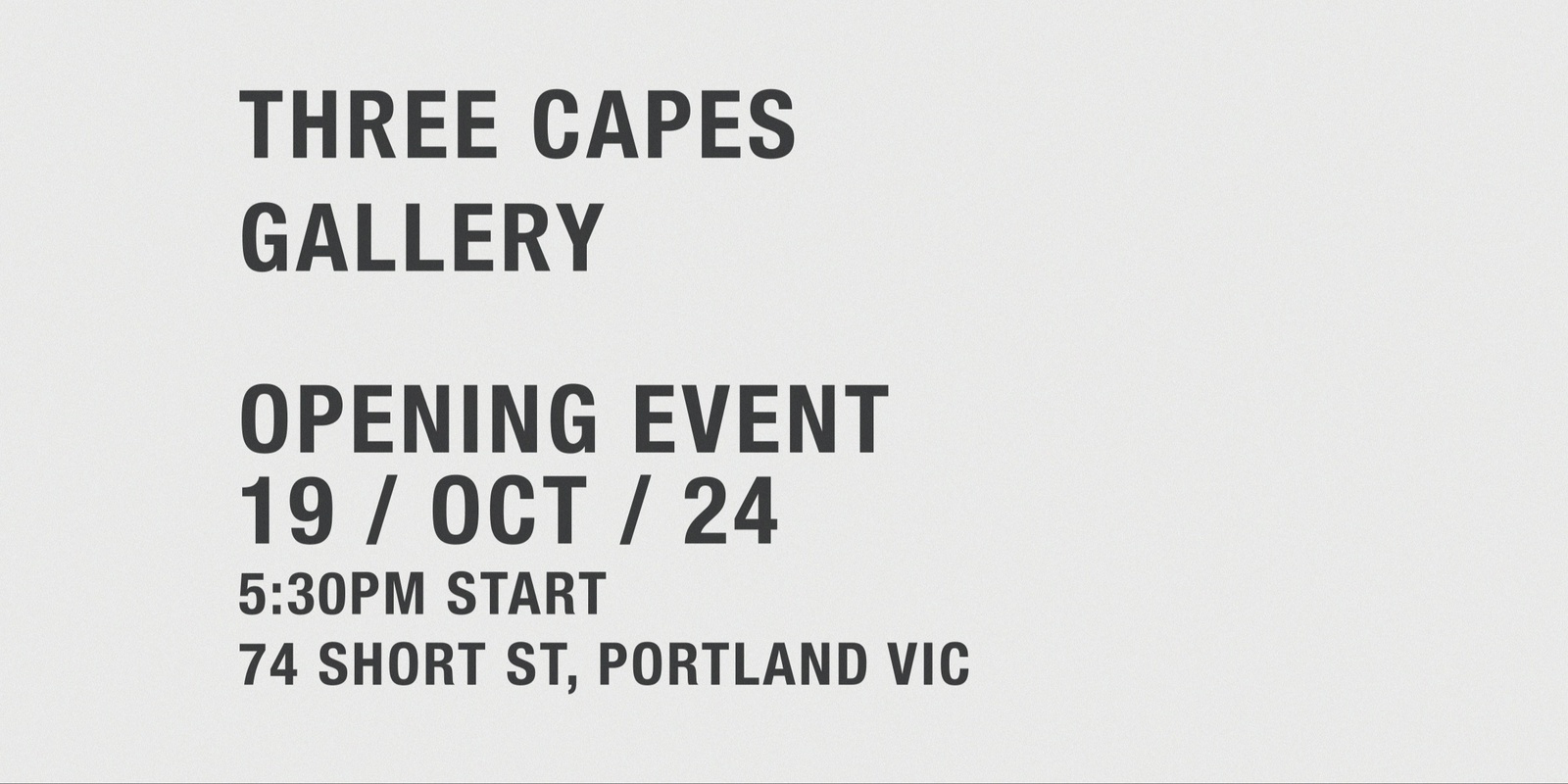 Banner image for Three Capes Gallery - Opening Event