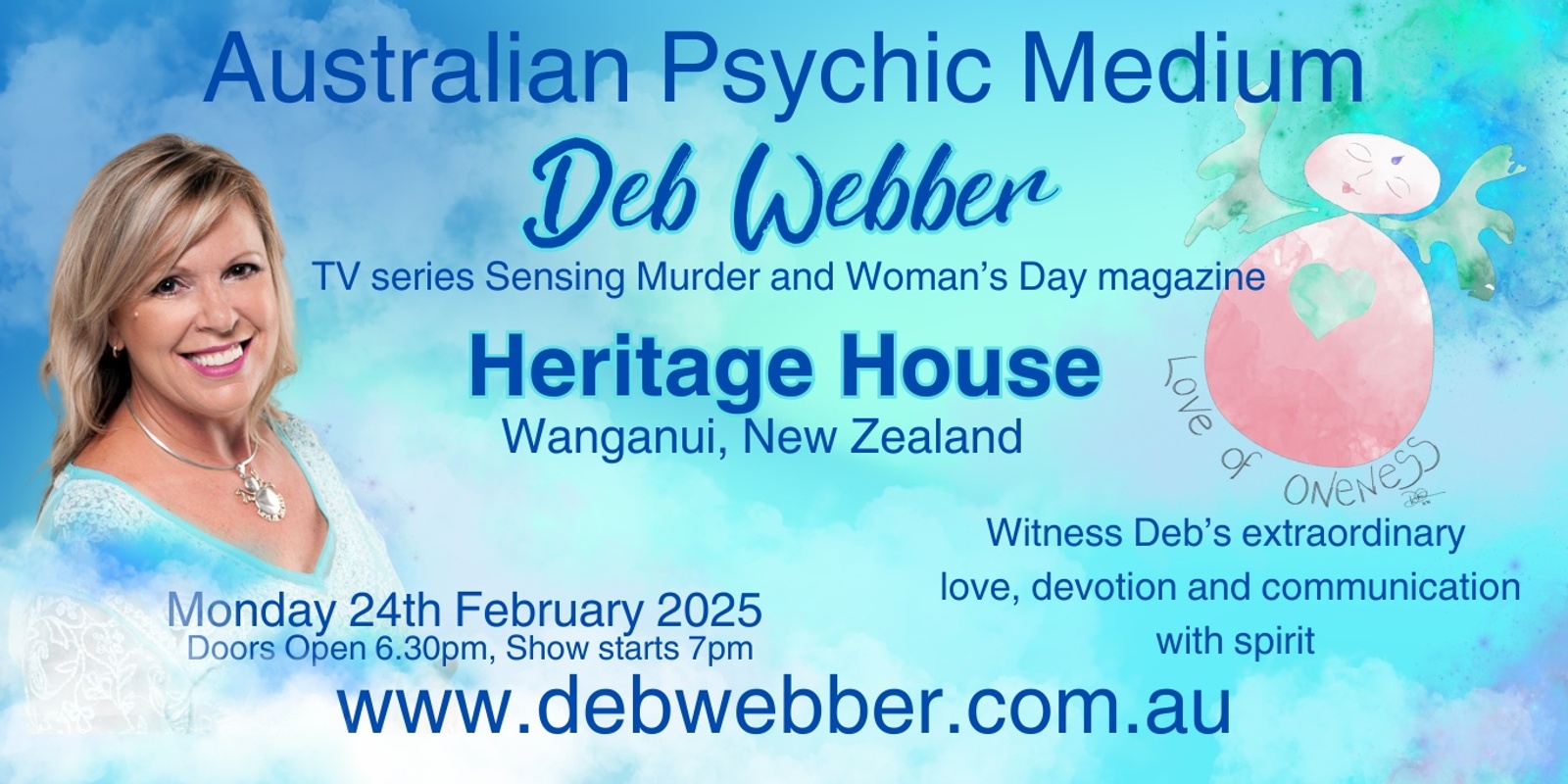 Banner image for Deb Webber Live - Heritage House - Wanganui