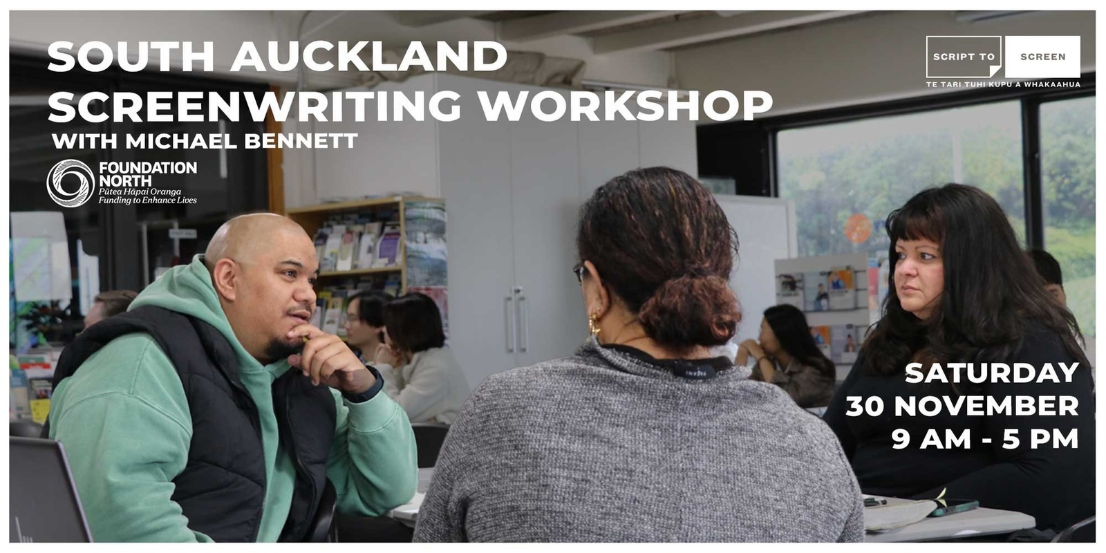 Banner image for South Auckland Scriptwriting Workshop