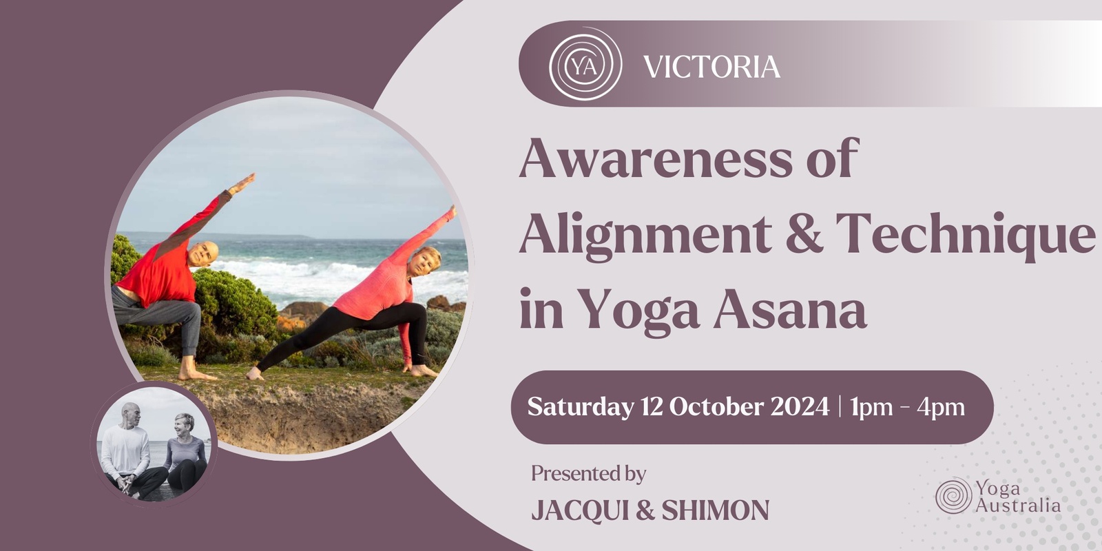 Banner image for Awareness of Alignment & Technique in Yoga Asana (VIC)