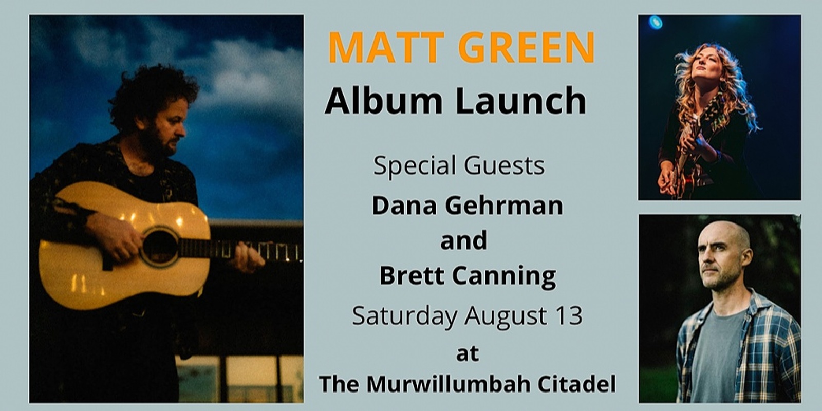 Banner image for Matt Green Album Launch (with guests Dana Gehrman and Brett Canning)