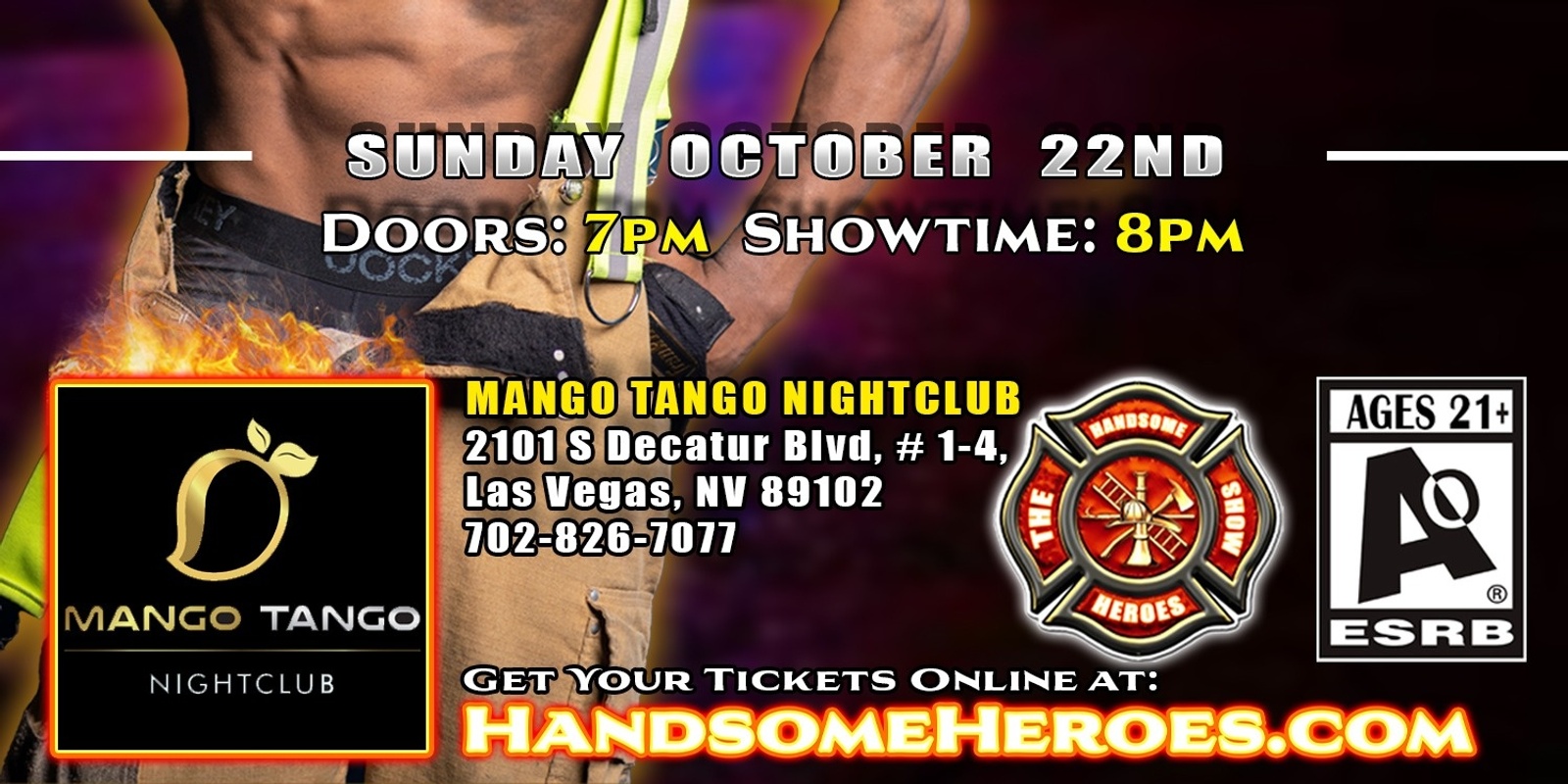 Banner image for Las Vegas, NV - Handsome Heroes: The Show Returns! "The Best Ladies' Night of All Time!"