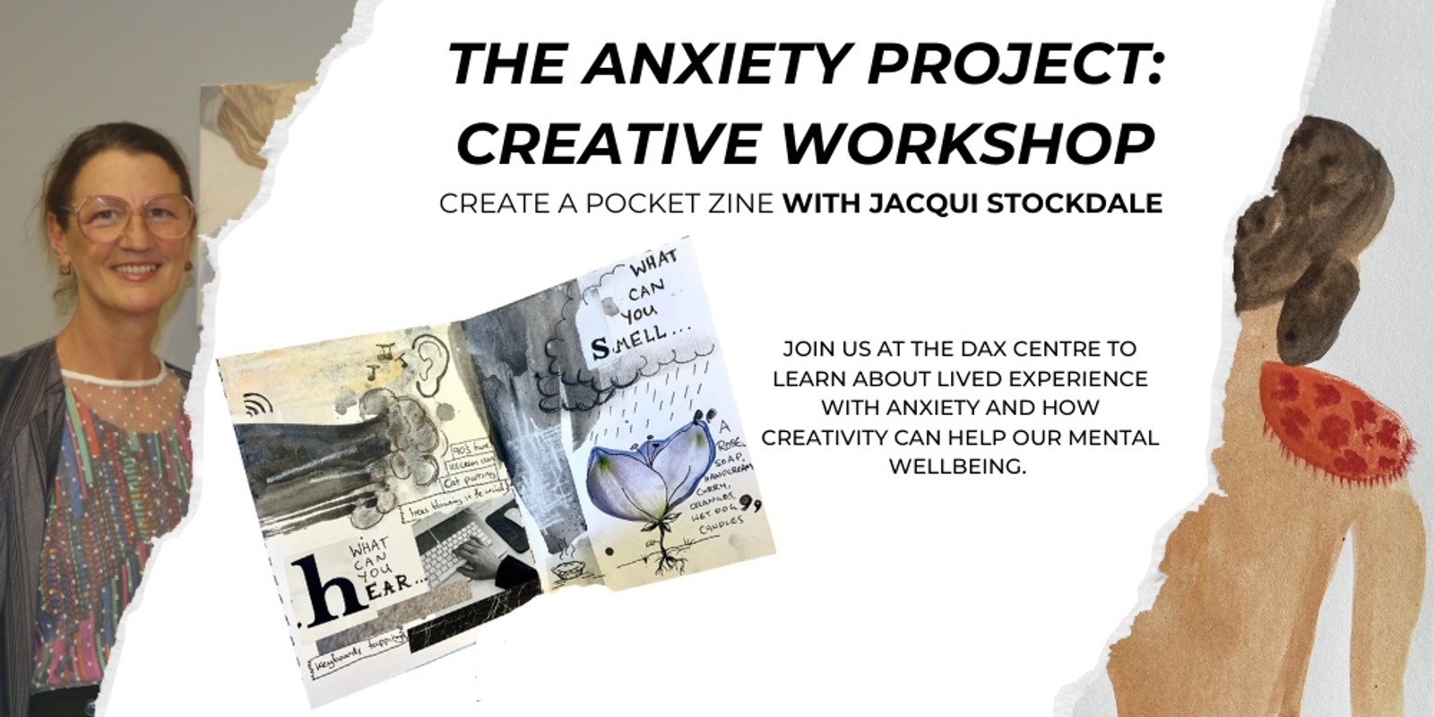 Banner image for The Anxiety Project: Creative Workshop - Create a Pocket Zine with Jacqui Stockdale!