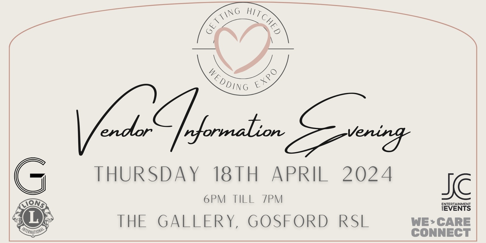 Banner image for Getting Hitched Wedding Expo: Vendor Information Evening