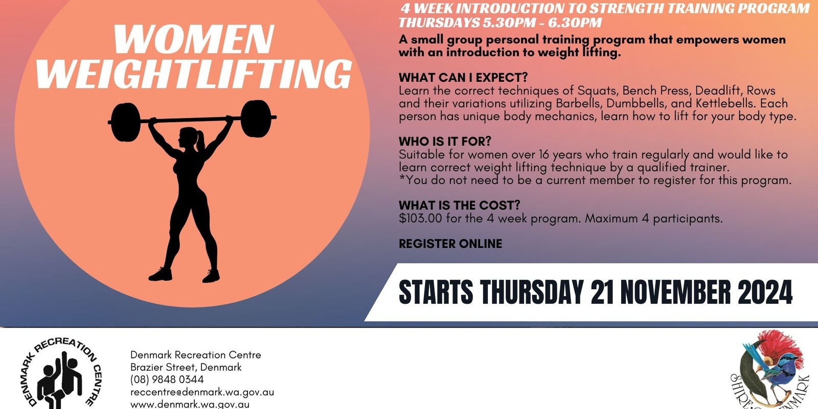 Banner image for WOMEN WEIGHTLIFTING 