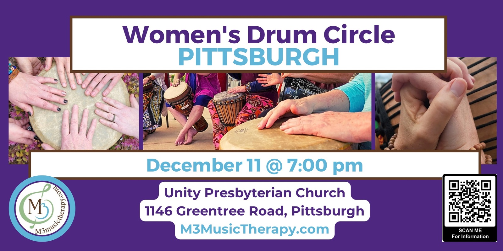 Banner image for Womens' Drum Circle - Dec (Pittsburgh)