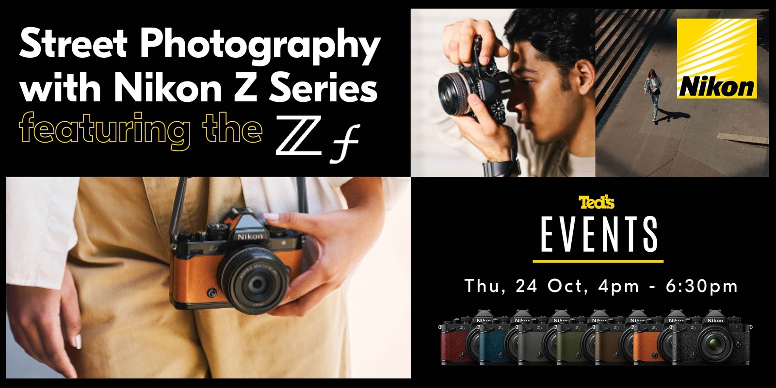 Banner image for Street Photography with Nikon Z Series featuring the Zf