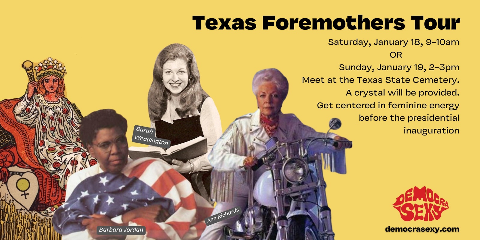 Banner image for Texas Foremothers Tour - Pre-Inauguration Edition